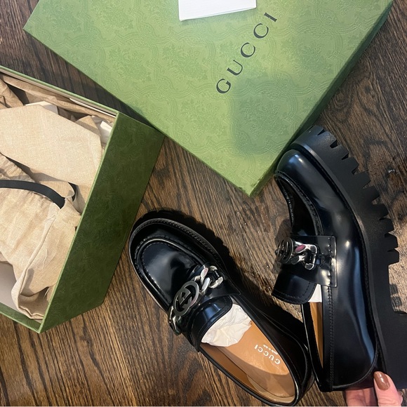 Gucci Loafers in Size 38.5 - Jeanne Moc Toe Platform Loafer. - Picture 9 of 13